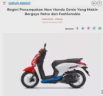 Begini Penampakan New Honda Genio Yang Makin Bergaya Retro dan Fashionable