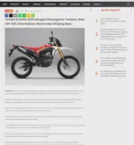 Tampil di GIIAS 2025 dengan Penyegaran Terbaru, New CRF 150L Disematkan Warna dan Striping Baru