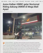 Asmo Kalbar-HWBC gelar Nocturnal Riding dukung UMKM di Mega Mall Ayani