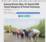 Dukung Wisata Hijau, SC Squad AHM Tanam Mangrove di Pesisir Karawang