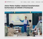 Astra Motor Kalbar edukasi keselamatan berkendara di SMAN 5 Pontianak