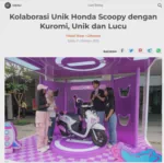 Kolaborasi Unik Honda Scoopy dengan Kuromi, Unik dan Lucu