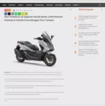 Ikon Prestisius di Segmen Skutik Besar, AHM Perkuat Eksistensi Honda Forza dengan Fitur Terbaru