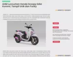 AHM Luncurkan Honda Scoopy Edisi Kuromi, Tampil Unik dan Funky