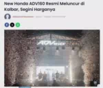 New Honda ADV160 Resmi Meluncur di Kalbar, Segini Harganya