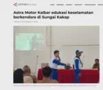 Astra Motor Kalbar edukasi keselamatan berkendara di Sungai Kakap
