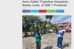 Asmo Kalbar Tingkatkan Kesadaran Berlalu Lintas  di SMK 7 Pontianak