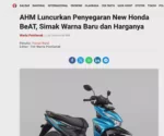AHM Luncurkan Penyegaran New Honda BeAT, Simak Warna Baru dan Harganya