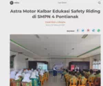Astra Motor Kalbar Edukasi Safety Riding di SMPN 4 Pontianak
