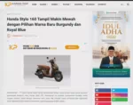 Honda Stylo 160 Tampil Makin Mewah dengan Pilihan Warna Baru Burgundy dan Royal Blue