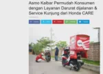 Asmo Kalbar Permudah Konsumen dengan Layanan Darurat dijalanan & Service Kunjung dari Honda CARE