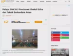 Pelajar SMK N 5 Pontianak Dibekali Etika dan Teknik Berkendara Aman
