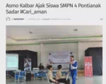 Asmo Kalbar Ajak Siswa SMPN 4 Pontianak Sadar #Cari_aman