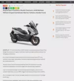 Wujud Ikon Prestisius Skutik Premium, AHM Berikan Pilihan Empat Kombinasi Warna Terbaru Honda Forza