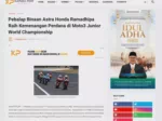 Pebalap Binaan Astra Honda Ramadhipa Raih Kemenangan Perdana di Moto3 Junior World Championship