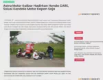 Astra Motor Kalbar Hadirkan Honda CARE, Solusi Kendala Motor Kapan Saja