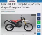 New CRF 150L Tampil di GIIAS 2025 dengan Penyegaran Terbaru