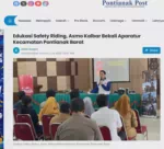 Edukasi Safety Riding, Asmo Kalbar Bekali Aparatur Kecamatan Pontianak Barat