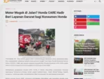 Motor Mogok di Jalan? Honda CARE Hadir Beri Layanan Darurat bagi Konsumen Honda