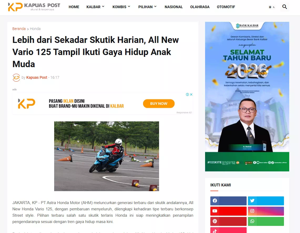 Lebih dari Sekadar Skutik Harian, All New Vario 125 Tampil Ikuti Gaya Hidup Anak Muda