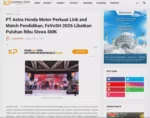 PT Astra Honda Motor Perkuat Link and Match Pendidikan, FeVoSH 2026 Libatkan Puluhan Ribu Siswa SMK