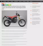 Penyematan Pilihan kombinasi Warna dan Striping Terbaru, New Honda CRF 150L Tampil Gagah di GIIAS 2025