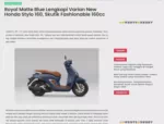 Royal Matte Blue Lengkapi Varian New Honda Stylo 160, Skutik Fashionable 160cc