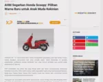 AHM Segarkan Honda Scoopy: Pilihan Warna Baru untuk Anak Muda Kekinian