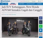 Jadi SUV Kebanggaan, New Honda ADV160 Semakin Gagah dan Canggih
