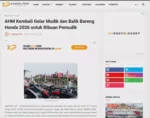 AHM Kembali Gelar Mudik dan Balik Bareng Honda 2026 untuk Ribuan Pemudik