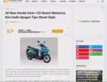 All New Honda Vario 125 Resmi Meluncur, Kini Hadir dengan Tipe Street Style