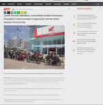 Lewat Convoy Merdeka, Astra Motor Kalbar Konsisten Wujudkan Kebersamaan Paguyuban Honda West Borneo Community