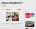 Yayasan AHM Apresiasi Guru Inspiratif 2025, Guru dari Papua Barat Daya Raih Terbaik Nasional