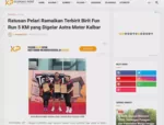 Ratusan Pelari Ramaikan Terbirit Birit Fun Run 5 KM yang Digelar Astra Motor Kalbar