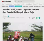 Honda CARE, Solusi Layanan Darurat dan Servis Keliling di Mana Saja