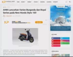 AHM Luncurkan Varian Burgundy dan Royal Series pada New Honda Stylo 160