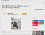 Safety Riding: Cara Aman Berboncengan di Jalan Berlubang dan Sempit