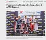 Pebalap Astra Honda raih dua podium di ARRC Sepang