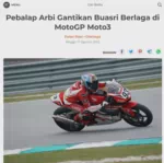 Pebalap Arbi Gantikan Buasri Berlaga di MotoGP Moto3