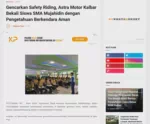 Gencarkan Safety Riding, Astra Motor Kalbar Bekali Siswa SMA Mujahidin dengan Pengetahuan Berkendara Aman