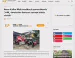 Asmo Kalbar Maksimalkan Layanan Honda CARE, Servis dan Bantuan Darurat Makin Mudah