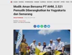 Mudik Aman Bersama PT AHM, 2.521 Pemudik Diberangkatkan ke Yogyakarta dan Semarang
