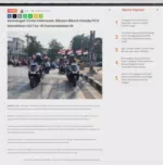 Semangat Cinta Indonesia, Ribuan Bikers Honda PCX Meriahkan HUT ke-81 Kemerdekaan RI