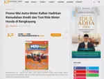 Promo Mei Astra Motor Kalbar Hadirkan Kemudahan Kredit dan Test Ride Motor Honda di Bengkayang
