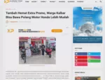 Tambah Hemat Extra Promo, Warga Kalbar Bisa Bawa Pulang Motor Honda Lebih Mudah