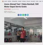 Asmo Ahmad Yani 1 Buka Kembali, 500 Motor Dapat Servis Gratis