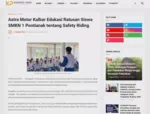 Astra Motor Kalbar Edukasi Ratusan Siswa SMKN 1 Pontianak tentang Safety Riding