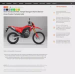 New Honda CRF150L Tampil dengan Warna Berciri Khas Produk Terbaik AHM