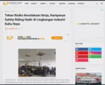 Tekan Risiko Kecelakaan Kerja, Kampanye Safety Riding Hadir di Lingkungan Industri Kubu Raya