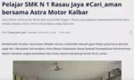 Pelajar SMK N 1 Rasau Jaya #Cari_aman bersama Astra Motor Kalbar
